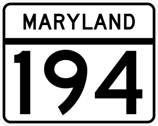 <span class="mw-page-title-main">Maryland Route 194</span> State highway in Maryland, United States