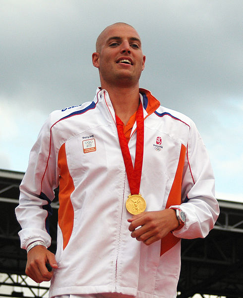 Maarten van der Weijden from the Netherlands won a gold medal in the men's 10 km open water.