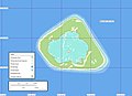 Manra, Kiribati, wit enclosed lagoon