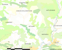 Antugnac - Localizazion