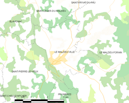 Le Malzieu-Ville - Localizazion