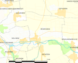 Mapa obce Ergersheim