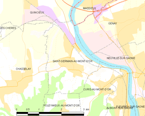 Poziția localității Saint-Germain-au-Mont-d'Or