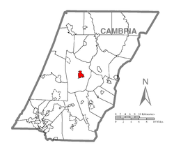 Vị trí trong Quận Cambria, Pennsylvania