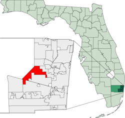 Map of Florida highlighting Sunrise.png
