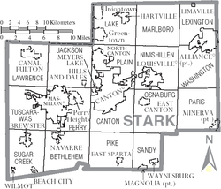 Vị trí trong Quận Stark, Ohio