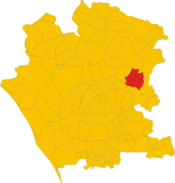 Lokasi Alvignano di Provinsi Caserta
