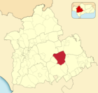 Расположение муниципалитета Марчена на карте провинции