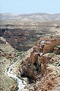 Mar Saba Monastery located in the Kidron Valley