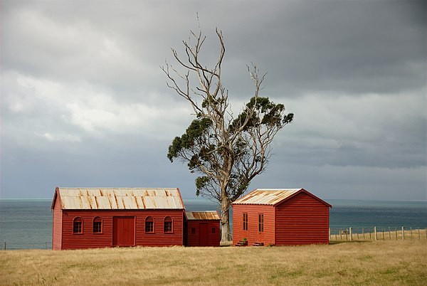 These Matanaka Farm buildings from the 1840s are a Category I registered historic place