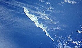 Medny Adası'nın uydu görüntüsü
