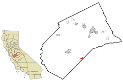 Location in شهرستان مرسد and the state of کالیفرنیا