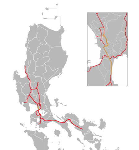 Metro Manila Skyway map