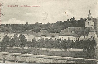 Carte postale du village vers 1910.