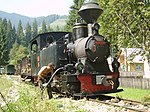 A worker readies a steam locomotive-hauled train on the Vasar Valley Mocăniţa, Romania, in 2007