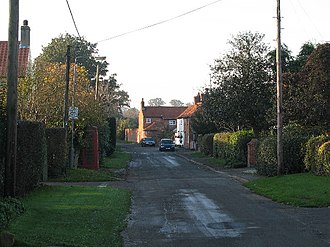 General view of Moor Lane, Syerston