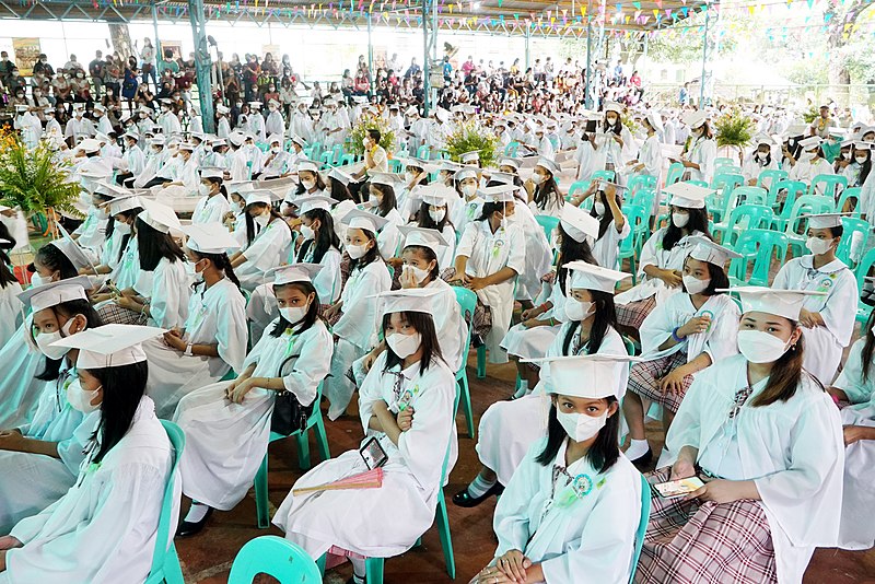 File:More than 800 students graduate from Bagong Silang Elementary School in their togas in Caloocan City on July 8, 2022 (55416).jpg