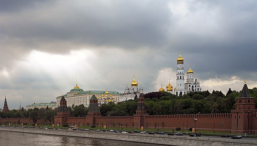 The Moscow Kremlin from Bolotny Island.