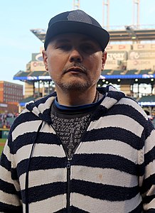 Musician and Cubs fan Billy Corgan has his game face on for Game 7. (30653921591) (cropped).jpg
