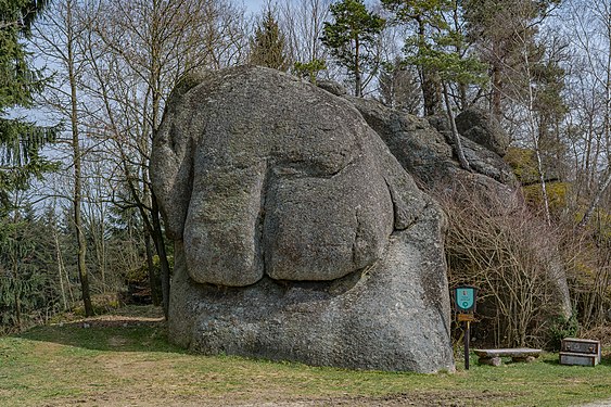 The Elephant Stone in nature park Mühlviertel / Upper Austria