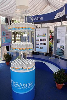 NEWater Brand of reclaimed wastewater