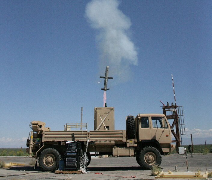 File:NLOS-LS missile test launch from truck.jpg