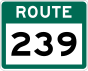 Route 239 shield