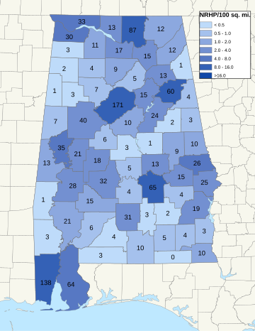 National Register of Historic Places in Alabama