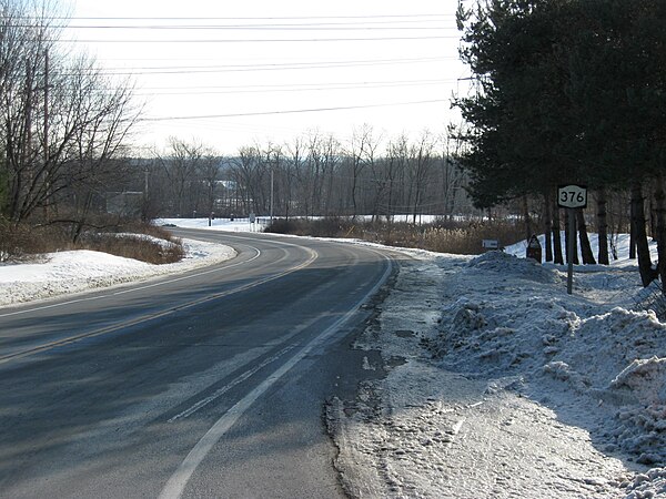 NY 376 southbound in Fishkill Plains