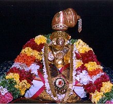 The Vaishnavite Saint Nammalvar. He is one of the most prominent of the 12 Alvars of the Vaishnavism Bhakti movement. Nammazhwar.jpg