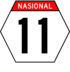 National Route 11 marker