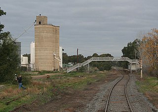 <span class="mw-page-title-main">Numurkah railway station</span> Former railway station in Victoria, Australia