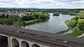 Obersee und Schildescher Viadukt in Bielefeld.