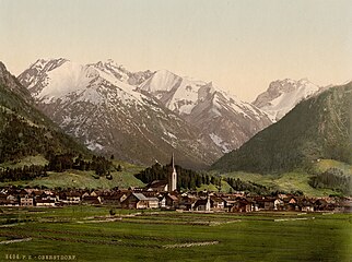 Oberstdorf um 1900, Allgäuer Alpen