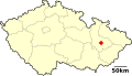 The red star is where Olomouc is in the Czech Republic