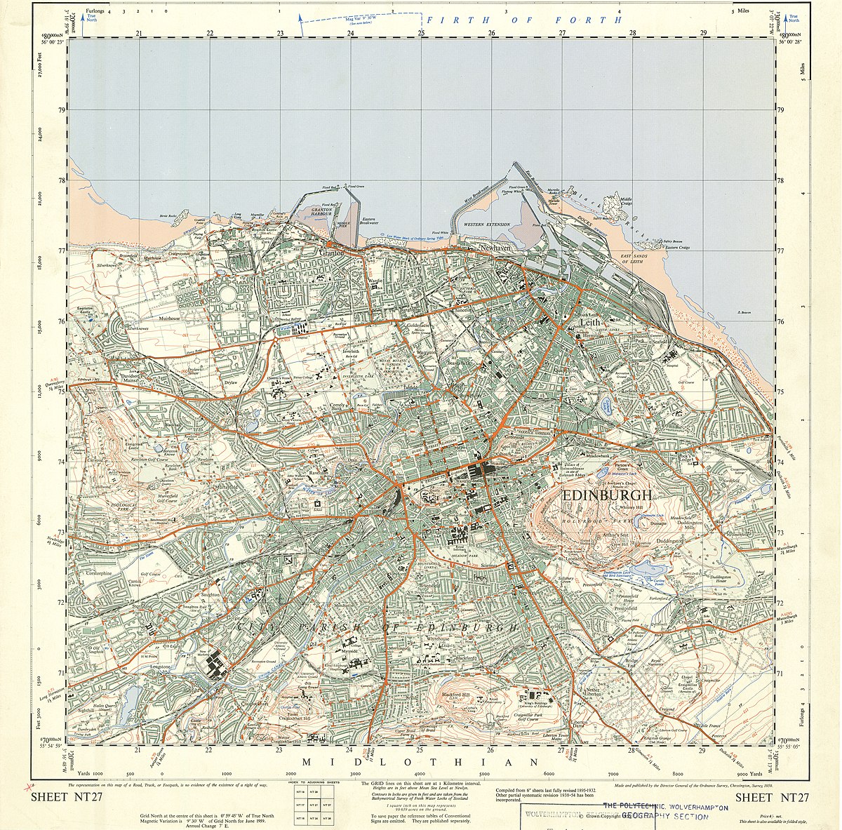 Ordnance Survey Map Edinburgh File:ordnance Survey Sheet Nt 27 Edinburgh, Published 1959.Jpg - Wikimedia  Commons