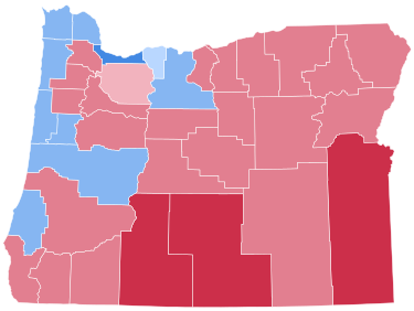 Oregon Presidential Election Results 1988.svg