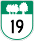 Route 19 Schild