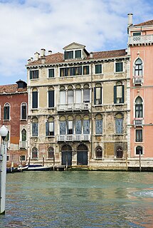 Palazzo Tiepolo building in Venice, Italy