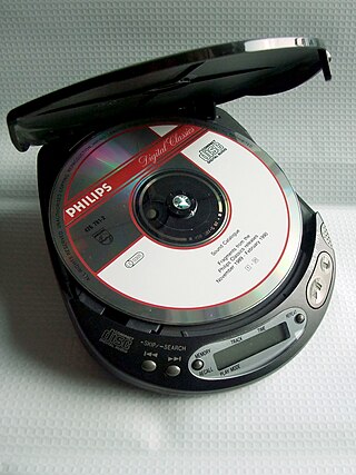 <span class="mw-page-title-main">CD player</span> Electronic device that plays audio compact discs