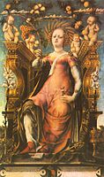 Ceres Enthroned by Michele Pannonio (1450-1460).