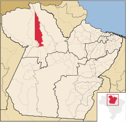 Localização de Alenquer no Pará