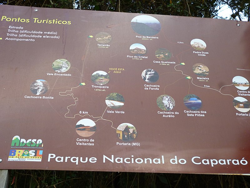 File:Parque Nacional do Caparaó MG Brasil- Placa Informativa na Portaria - panoramio.jpg