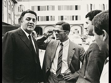 Fellini e Pier Paolo Pasolini