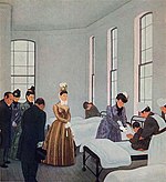 Patronka Tokyo Charity Hospital autorstwa Mitsutani Kunishiro (Galeria obrazów Meiji Memorial).jpg