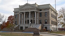 Pawnee Countys domstolshus i Pawnee City.