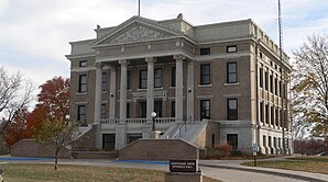 Pawnee County Courthouse, gelistet im NRHP Nr. 89002232[1]