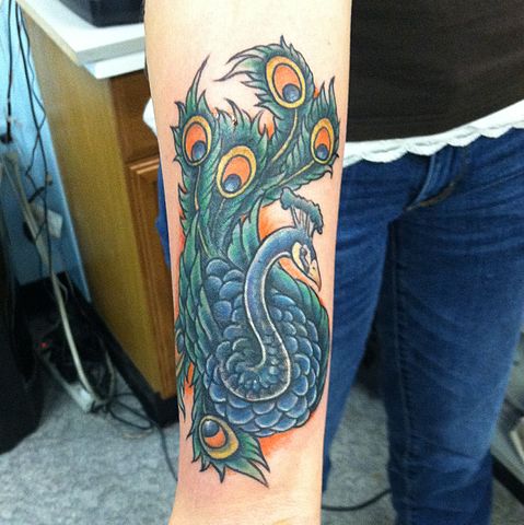 Peacock tattoo