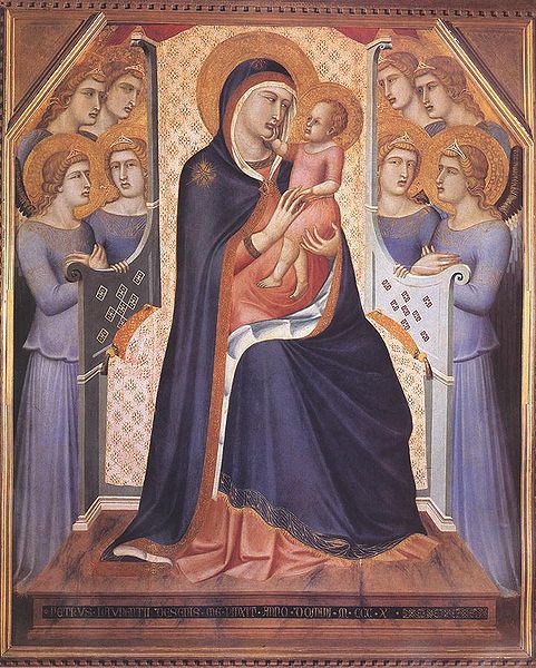 File:Pietro lorenzetti, madonna in trono tra otto angeli.jpg