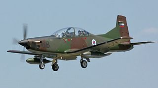 <span class="mw-page-title-main">Pilatus PC-9</span> Single-engine, low-wing tandem-seat turboprop military training aircraft